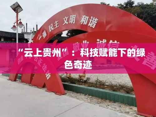 “云上贵州”：科技赋能下的绿色奇迹