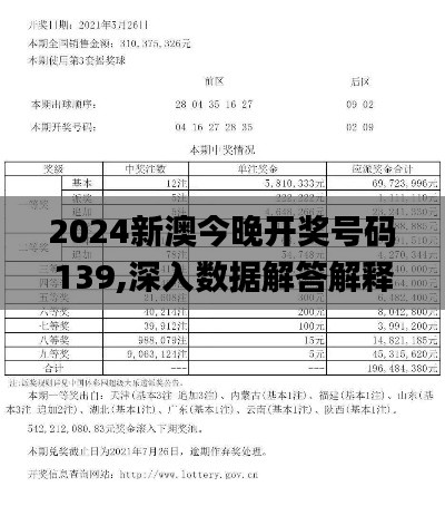 2024新澳今晚开奖号码139,深入数据解答解释落实_终极版4.405