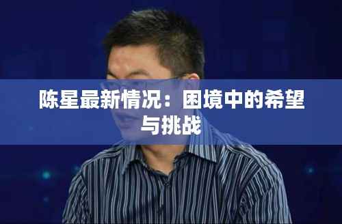 陈星最新情况：困境中的希望与挑战