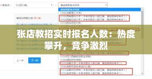 张店教招实时报名人数:热度攀升,竞争激烈