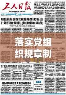 落实党组织规章制度,规范党组织的制度建设