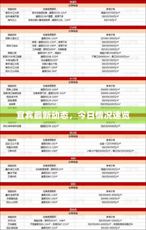 宜宾最新动态，今日情况速览